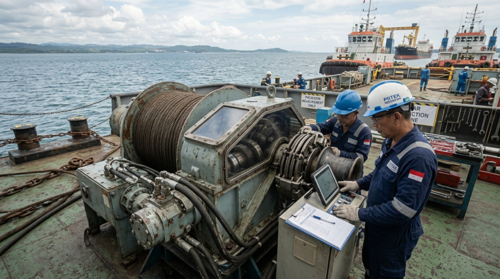 Hydraulic repair for marine deck machinery
