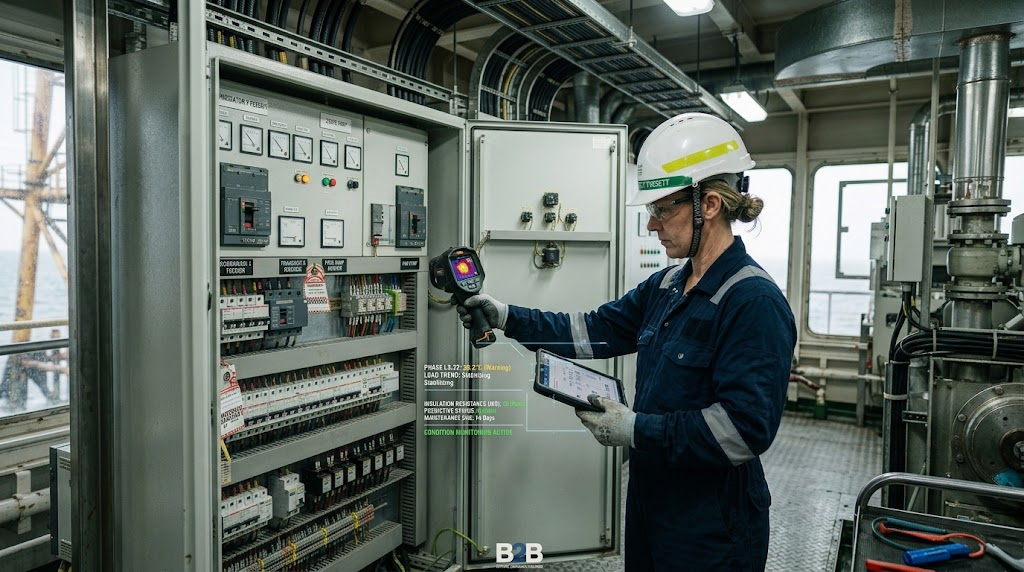 Offshore Electrical Maintenance using thermal imaging and predictive monitoring