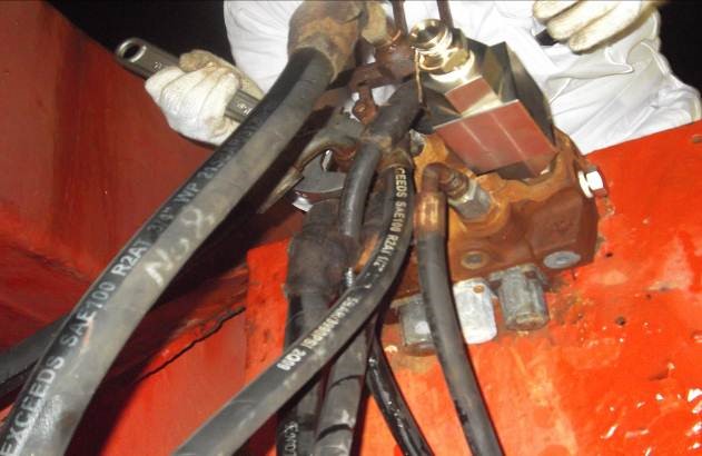 Service and overhaul DCV unit of Crane